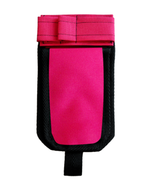 Pinkki hoitajatasku ilman ID-koteloa