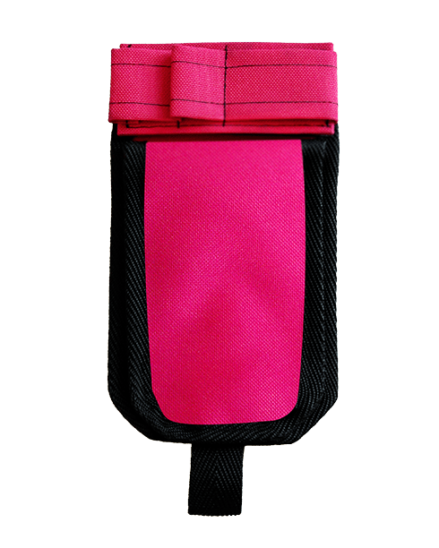 Pinkki hoitajatasku ilman ID-koteloa