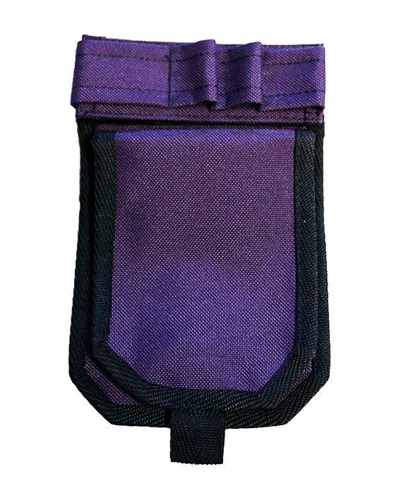 Lila hoitajatasku ilman ID-koteloa