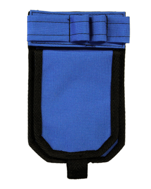 Sininen hoitajatasku ilman ID-koteloa