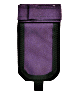 Lila hoitajatasku ilman ID-koteloa