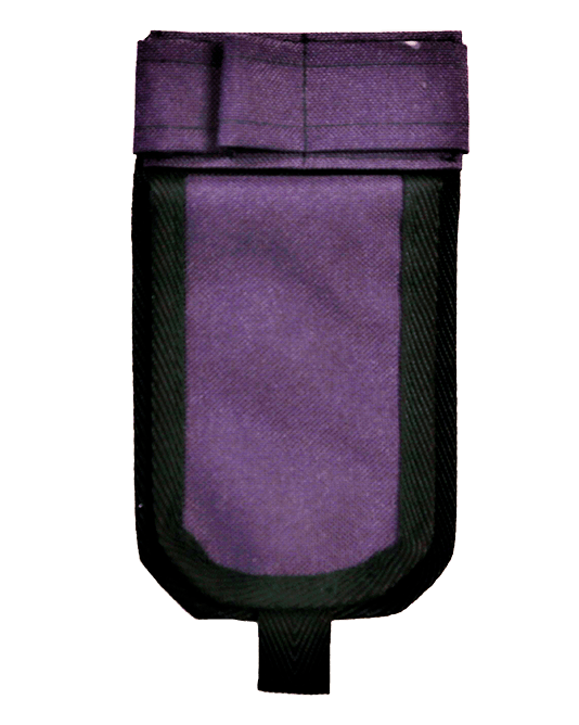 Lila hoitajatasku ilman ID-koteloa