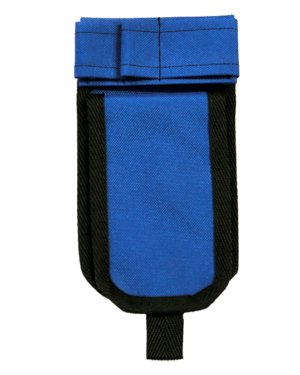 Sininen hoitajatasku ilman ID-koteloa