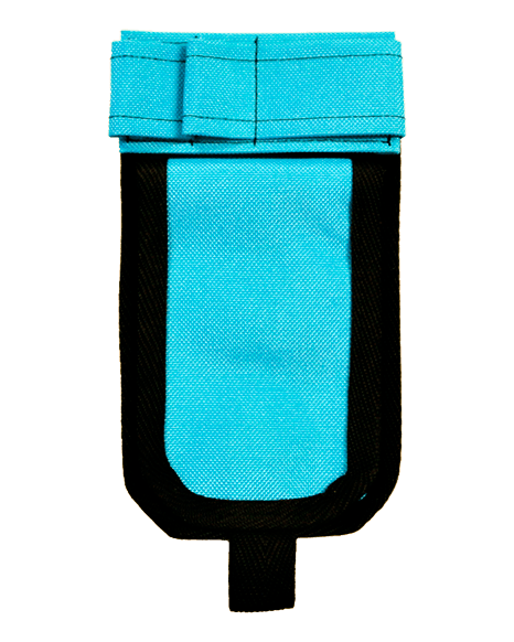 Turkoosi hoitajatasku ilman ID-koteloa